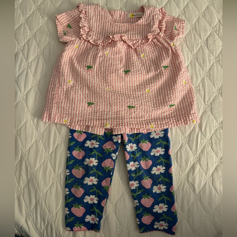 Girls Mini Boden Outfit 9-12 mo